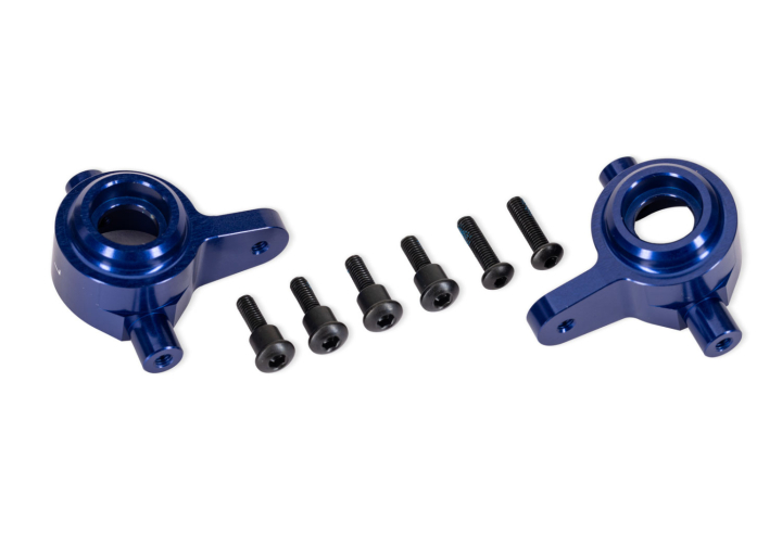 Styrspindlar Alu Blå (Par) Raptor R Ultimate, (Uppgradering #9080) i gruppen RADIOSTYRD BIL / Reservdelar / Traxxas Delar hos Rynosx4 Hobbyshop AB (429064-BLUE)