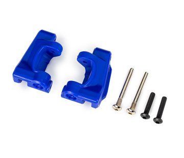 Traxxas Casterblock EHD Blå (Par) (för Uppgraderingskit #9180/9181) 2WD (ej Bandit) i gruppen RADIOSTYRD BIL / Reservdelar / Traxxas Delar hos Rynosx4 Hobbyshop AB (429136-BLUE)