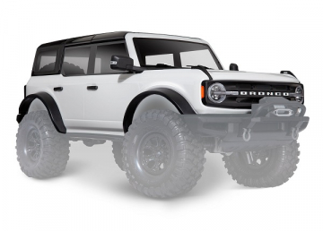 Traxxas Kaross Ford Bronco 2021 Vit Komplett i gruppen RADIOSTYRD BIL / Tillbehr / Karosser & tillbehr hos Rynosx4 Hobbyshop AB (429211L)