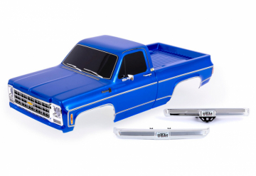 Traxxas Kaross Chevrolet K10 (1979) Komplett Bl i gruppen RADIOSTYRD BIL / Tillbehr / Karosser & tillbehr hos Rynosx4 Hobbyshop AB (429212-BLUE)