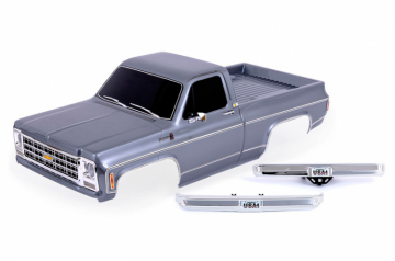 Traxxas Kaross Chevrolet K10 (1979) Komplett Silver i gruppen Fabrikat / T / Traxxas / Karosser & Tillbehr hos Rynosx4 Hobbyshop AB (429212-SLVR)