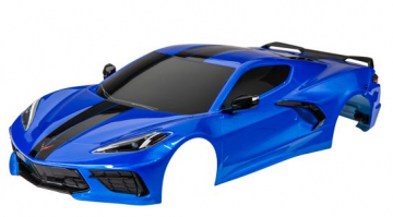 Traxxas Kaross Corvette Stingray Bl Komplett i gruppen RADIOSTYRD BIL / Tillbehr / Karosser & tillbehr hos Rynosx4 Hobbyshop AB (429311X)