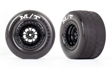 Traxxas Däck & Fälg Bak Svart Drag Slash (2) i gruppen RADIOSTYRD BIL / Tillbehör / Däck & fälg hos Rynosx4 Hobbyshop AB (429475)