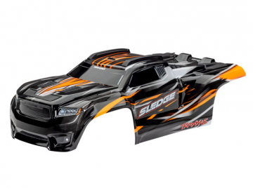 Traxxas Kaross Sledge Orange Komplett med Fsten i gruppen RADIOSTYRD BIL / Tillbehr / Karosser & tillbehr hos Rynosx4 Hobbyshop AB (429511T)