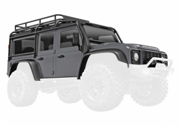 Traxxas Kaross TRX-4M Land Rover Defender Silver Komplett i gruppen RADIOSTYRD BIL / Reservdelar / Traxxas Delar hos Rynosx4 Hobbyshop AB (429712-SLVR)