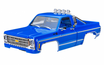 Traxxas Kaross TRX-4M Chevrolet K10 Bl Komplett i gruppen RADIOSTYRD BIL / Tillbehr / Karosser & tillbehr hos Rynosx4 Hobbyshop AB (429811-BLUE)