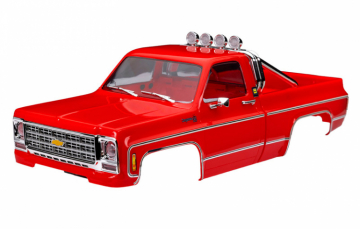 Traxxas Kaross TRX-4M Chevrolet K10 Röd Komplett i gruppen Fabrikat / T / Traxxas / Karosser & Tillbehör hos Rynosx4 Hobbyshop AB (429811-RED)