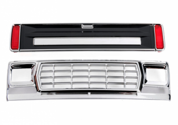 Traxxas Grill, Baklm Svart med LED-glas Ford F-150 TRX-4M i gruppen RADIOSTYRD BIL / Reservdelar / Traxxas Delar hos Rynosx4 Hobbyshop AB (429819-BLK)