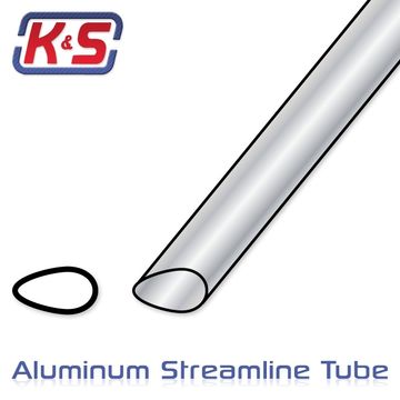 Aluminiumrör Aero 3/4'' (19.1x890mm) (1st x 3) i gruppen Fabrikat / K / K&S / Aluminium Rör hos Rynosx4 Hobbyshop AB (541105)