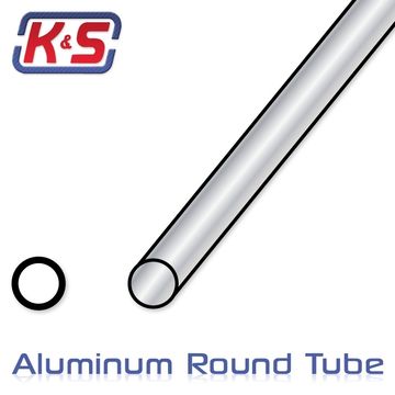 Aluminiumrr 2.4x915mm (3/32'' .014'') (1st x 5) i gruppen Fabrikat / K / K&S / Aluminium Rr hos Rynosx4 Hobbyshop AB (541108)