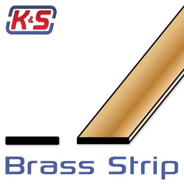 Mssingremsa 0,5x25mm (8)* i gruppen Fabrikat / K / K&S / Mssing Remsor hos Rynosx4 Hobbyshop AB (542257)