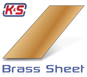Mässingplåt 250x100x0.8mm (1st x 3) i gruppen Fabrikat / K / K&S / Skivor hos Rynosx4 Hobbyshop AB (54253)
