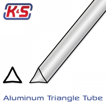 Aluminiumrr Triangel 6.7x305mm (2) i gruppen Fabrikat / K / K&S / Aluminium Rr hos Rynosx4 Hobbyshop AB (545098)