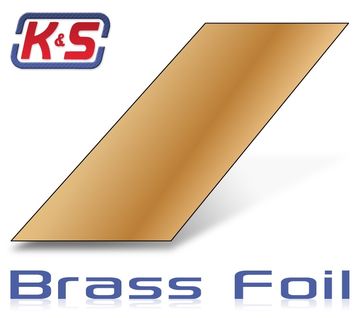 Mssingfolie 760x305x0.05mm (1) i gruppen Fabrikat / K / K&S / Skivor hos Rynosx4 Hobbyshop AB (546005)