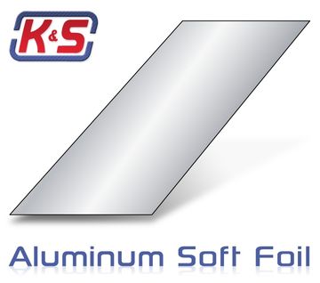 Aluminiumfolie 0.13x100x305mm (.005'') (1) i gruppen Fabrikat / K / K&S / Skivor hos Rynosx4 Hobbyshop AB (546025)