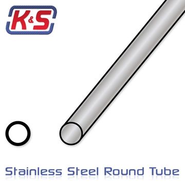 Rostfri Rör 1/4"(6.4x300mm) (6)* i gruppen Fabrikat / K / K&S / Rostfritt hos Rynosx4 Hobbyshop AB (547115)