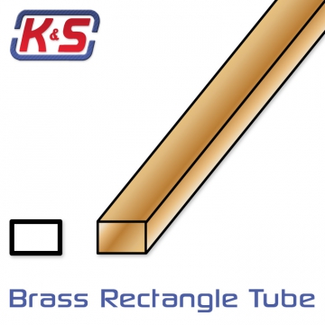 Mssingsrr Fyrkant 2.4x4.8x305mm (3/32x3/16'') (1) i gruppen Fabrikat / K / K&S / Mssing Rr hos Rynosx4 Hobbyshop AB (548262)