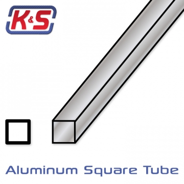 Aluminiumrr Fyrkant 4.8x305mm (3/16'') (.014'') (1) i gruppen Fabrikat / K / K&S / Aluminium Rr hos Rynosx4 Hobbyshop AB (5483013)