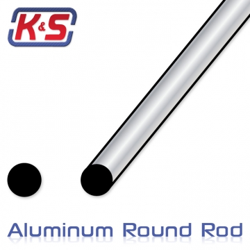 Aluminiumtrd 3.2x305mm (1/8'') (1) i gruppen Fabrikat / K / K&S / Aluminium Trd hos Rynosx4 Hobbyshop AB (5483043)