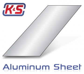 Aluminiumplåt 1.6x150x305mm 6061-T6 (1) i gruppen Fabrikat / K / K&S / Skivor hos Rynosx4 Hobbyshop AB (5483070)