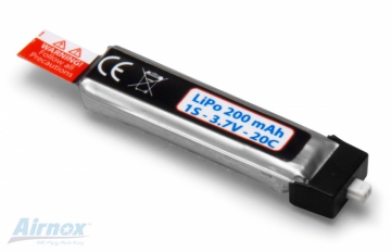 Li-Po Batteri 1S 3,7V 200mAh Airnox i gruppen Elektronik / Batterier & laddare / Batterier / Li-Po hos Rynosx4 Hobbyshop AB (AN10100)