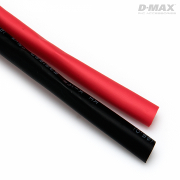 DynoMAX Krympslang Röd & Svart D6/W8mm x 1m i gruppen Elektronik / Batterier & laddare / Kablar & kontakter / Krympslang hos Rynosx4 Hobbyshop AB (B9205)