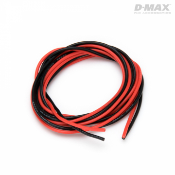 Kabel Rd & Svart 22AWG D0.6/1.7mm x 1m i gruppen Fabrikat / D / DynoMAX / Kablar & Kontakter hos Rynosx4 Hobbyshop AB (B9231)