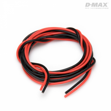 Kabel Rd & Svart 20AWG D0.7/1.9mm x 1m i gruppen Fabrikat / D / DynoMAX / Kablar & Kontakter hos Rynosx4 Hobbyshop AB (B9232)