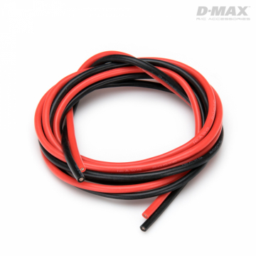 Kabel Rd & Svart 16AWG D1.6/3mm x 1m i gruppen Fabrikat / D / DynoMAX / Kablar & Kontakter hos Rynosx4 Hobbyshop AB (B9234)