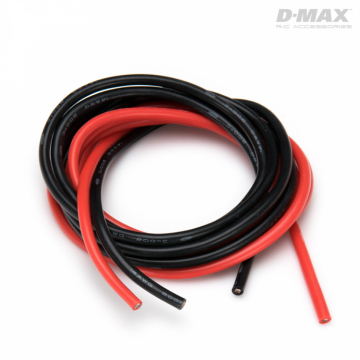 Kabel Rd & Svart 14AWG D2/3.6mm x 1m i gruppen Fabrikat / D / DynoMAX / Kablar & Kontakter hos Rynosx4 Hobbyshop AB (B9235)