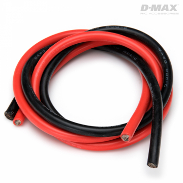 Kabel Rd & Svart 6AWG D6/8.6mm x 1m i gruppen Fabrikat / D / DynoMAX / Kablar & Kontakter hos Rynosx4 Hobbyshop AB (B9239)