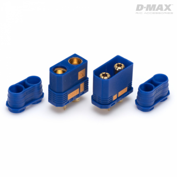 D-MAX Kontakt QS8-S Anti-Spark (8mm) Par i gruppen Elektronik / Batterier & laddare / Kablar & kontakter hos Rynosx4 Hobbyshop AB (B9310)