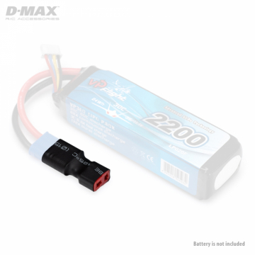 Kontakt Adapter EC3 (hane) - T-Plug (hona) i gruppen Elektronik / Batterier & laddare / Kablar & kontakter / Adapterkablar hos Rynosx4 Hobbyshop AB (B9851)