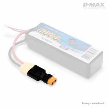 D-MAX Kontakt Adapter XT90 (hane) - XT60 (hona) i gruppen Elektronik / Batterier & laddare / Kablar & kontakter / Adapterkablar hos Rynosx4 Hobbyshop AB (B9880)