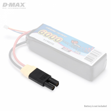 D-MAX Kontakt Adapter XT90 (hane) - EC5 (hona) i gruppen Elektronik / Batterier & laddare / Kablar & kontakter / Adapterkablar hos Rynosx4 Hobbyshop AB (B9881)