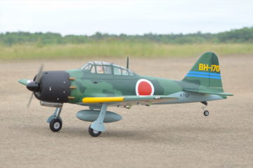 Black Horse A6M Zero 1720mm .75-.95 GP/Bensin/EP ARF i gruppen Fabrikat / B / Black Horse / Modeller hos Rynosx4 Hobbyshop AB (BH171)