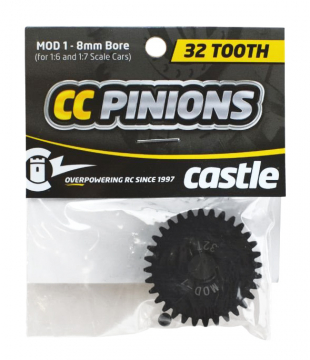 CASTLE Pinion 32T - Mod 1 - 8mm hl i gruppen RADIOSTYRD BIL / Tillbehr / Motordrev hos Rynosx4 Hobbyshop AB (CC010-0065-32)