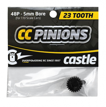 CASTLE Pinion 23T - 48 pitch - 5mm hl i gruppen RADIOSTYRD BIL / Tillbehr / Motordrev hos Rynosx4 Hobbyshop AB (CC010-0065-42)