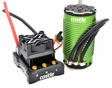 Castle MAMBA MONSTER X 8S, 1717-1650KV Sensormotor Combo i gruppen Elektronik / Elmotorer / Kompletta motorsystem hos Rynosx4 Hobbyshop AB (CC010-0165-02)