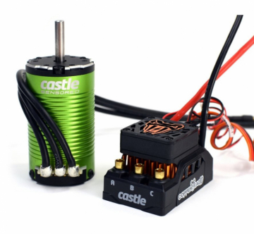 CASTLE Copperhead 10 Sensor ESC & 1412-3200KV 5mm Combo i gruppen Elektronik / Elmotorer / Kompletta motorsystem hos Rynosx4 Hobbyshop AB (CC010-0166-13)