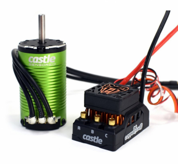 CASTLE Copperhead 10 Sensor ESC & 1412-3200KV 5mm Combo i gruppen RADIOSTYRD BIL / Tillbehr / Fartreglage / Reglage (bil) hos Rynosx4 Hobbyshop AB (CC010-0166-13)