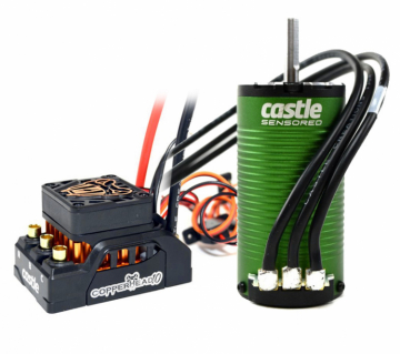 CASTLE Copperhead 10 Sensor ESC & 1412-2400KV 5mm Combo i gruppen Elektronik / Elmotorer / Kompletta motorsystem hos Rynosx4 Hobbyshop AB (CC010-0166-16)