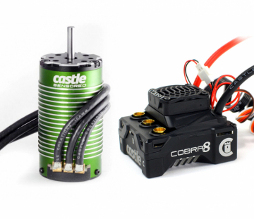 Castle Combo Cobra 8 2-6S ESC & 1512-1800kV Sensored Motor i gruppen Elektronik / Elmotorer / Kompletta motorsystem hos Rynosx4 Hobbyshop AB (CC010-0172-01)