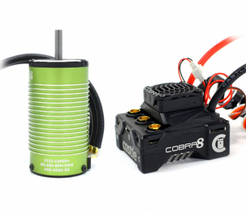 Castle Combo Cobra 8 2-6S ESC & 1515-2200kV Sensored Motor i gruppen Elektronik / Elmotorer / Kompletta motorsystem hos Rynosx4 Hobbyshop AB (CC010-0172-03)