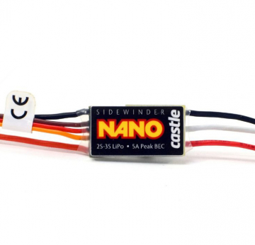 Castle SIDEWINDER NANO ESC 1/18-1/24 12.6V i gruppen RADIOSTYRD BIL / Tillbehr / Fartreglage hos Rynosx4 Hobbyshop AB (CC010-0176-00)