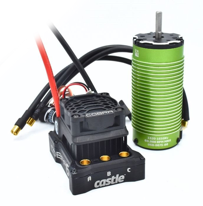 Cobra 6 8S 33,6V ESC, 1520-1650KV Motor Combo 1/6-1/8 i gruppen RYNOS / Ej publicerat hos Rynosx4 Hobbyshop AB (CC010-0184-04)