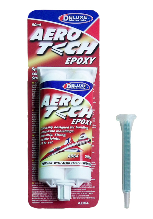 Deluxe materials Aero Tech Epoxy Patron 50ml i gruppen Bygg & Verktyg / DELUXE MATERIALS / Lim hos Rynosx4 Hobbyshop AB (DL-AD64)