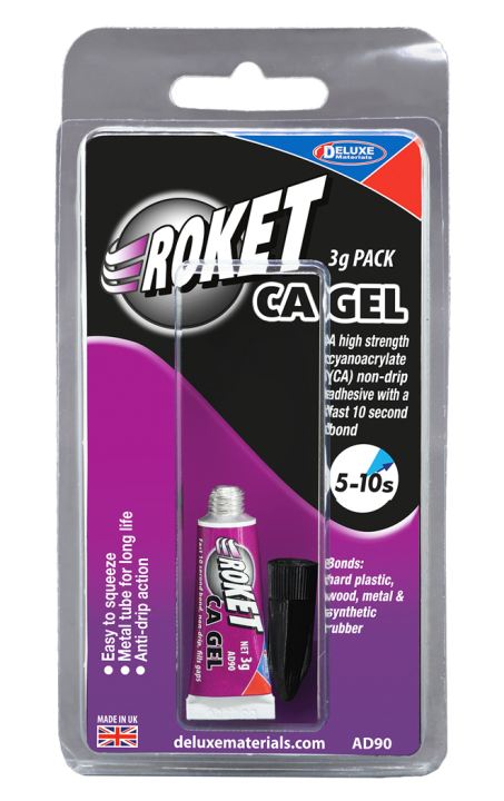 Deluxe materials Roket CA Gel Lim 3gr i gruppen Bygg & Verktyg / DELUXE MATERIALS / Lim hos Rynosx4 Hobbyshop AB (DL-AD90)