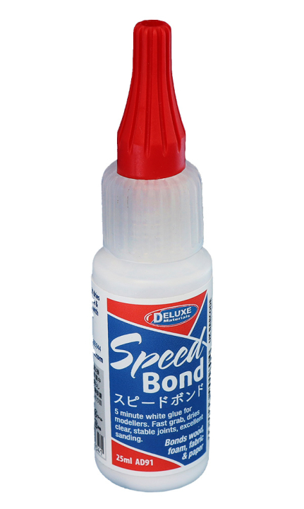 Deluxe materials Speed Bond PVA Vitlim 25ml i gruppen Bygg & Verktyg / DELUXE MATERIALS / Lim hos Rynosx4 Hobbyshop AB (DL-AD91)
