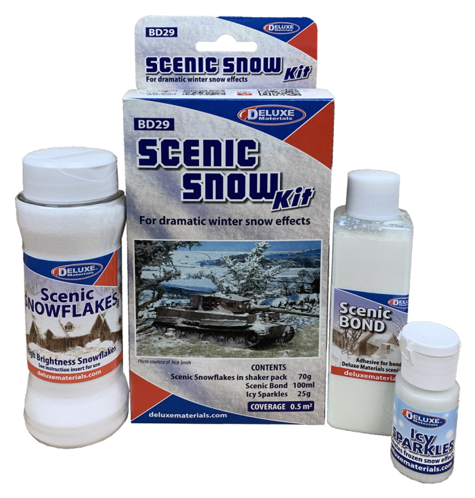 Deluxe materials Scenic Snow Kit i gruppen Bygg & Verktyg / DELUXE MATERIALS / Diorama hos Rynosx4 Hobbyshop AB (DL-BD29)